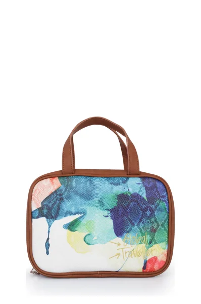 Travel Aquarelle Cosmetic Bag Desigual blue